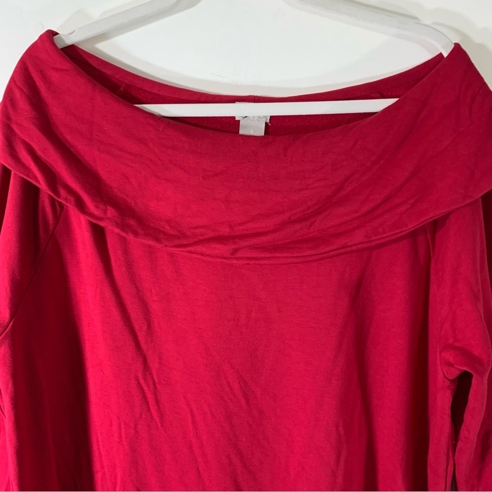 Chico's Zenergy Red Cozy Brushed Fleece Tunic - Picture 3 of 11